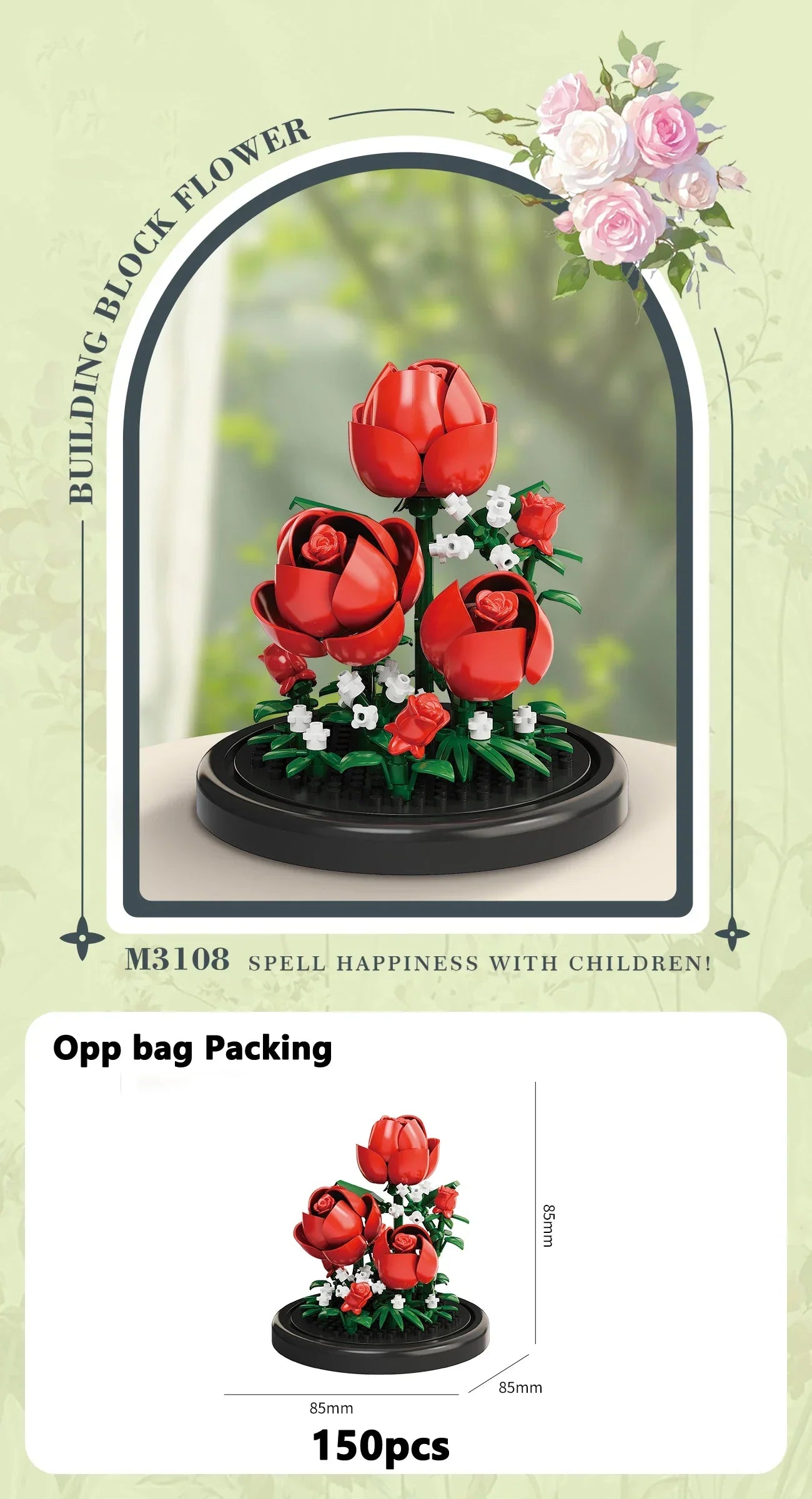 Eternal Flower Building Block Set