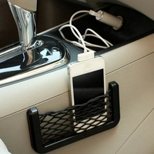1Pcs Car Organizer Storage Bag Paste Net Pocket for Ford Focus MK2 MK3 MK4 Fiesta Ecosport Mondeo Fusion kuga Escape