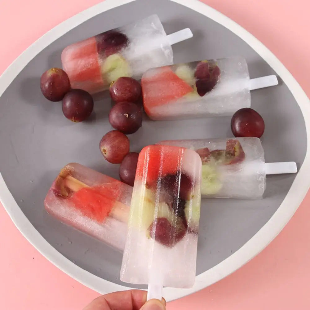 Popsicle Mold With Lid Home Made Homemade Mung Bean Popsicle Homemade Ice Cream Frozen Ice Cream Molds