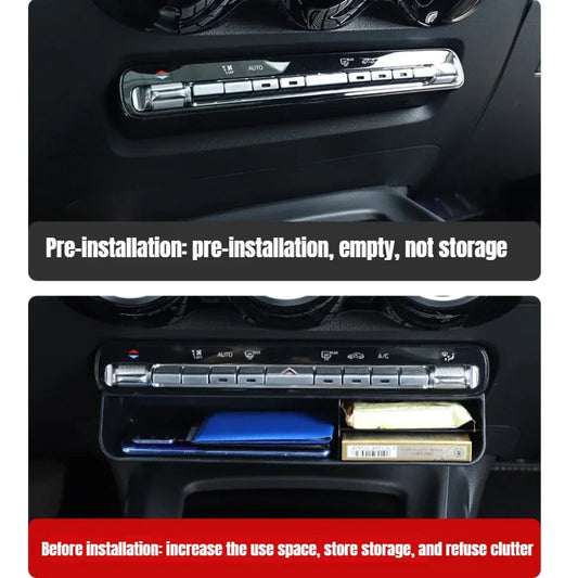 Car Central Control Storage Box for Mercedes Benz A B CLA GLB GLA GLE Class Storage and Storage Air outlet box Glove boxes