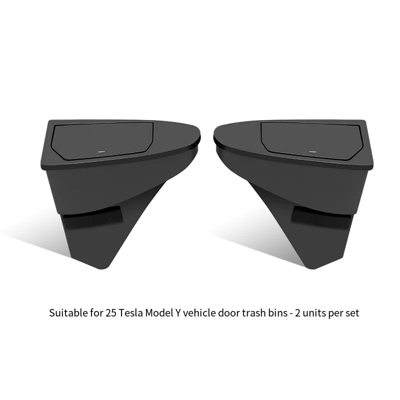 Suitable for Tesla Model Y Juniper door storage box multifunctional storage box car front door storage trash can