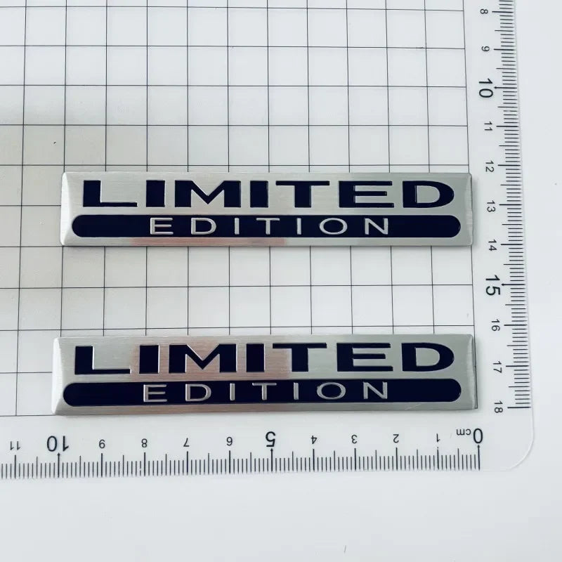 3D Metal LIMITED EDITION Emblem Sticker Aluminum Logo Car Fender Badge Trunk Decal Special EDITION Accessories