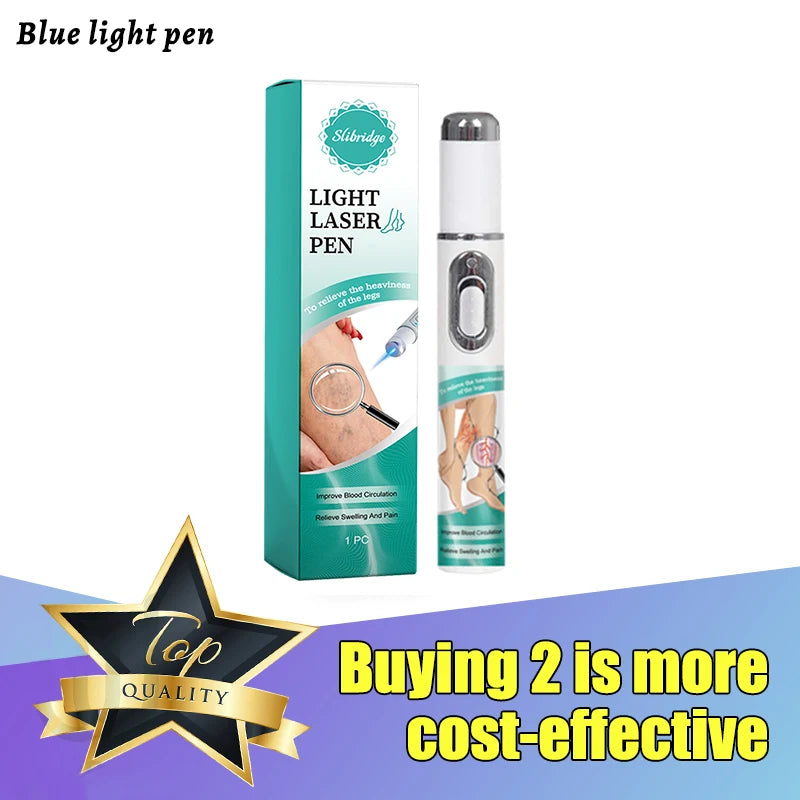 Leg care tool blue laser eliminates varicose veins painlessly