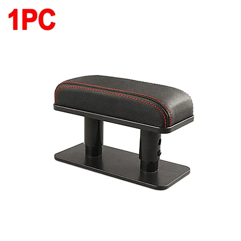 SEAMETAL Car Door Armrest Pad Adjustable Height Car Arm Rest Elbow Support Cushion PU Leather Universal Interior Protective Mats