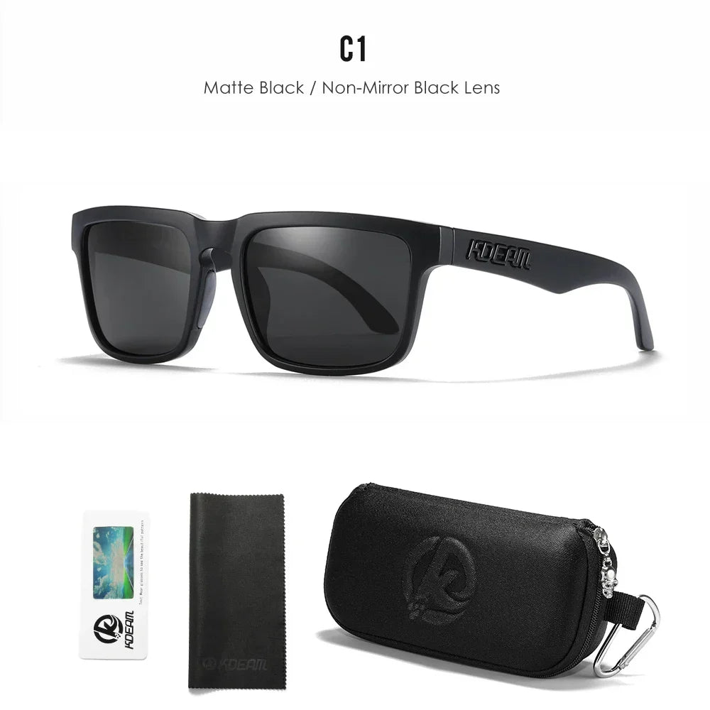 KDEAM Polarized Unisex Square Sunglasses