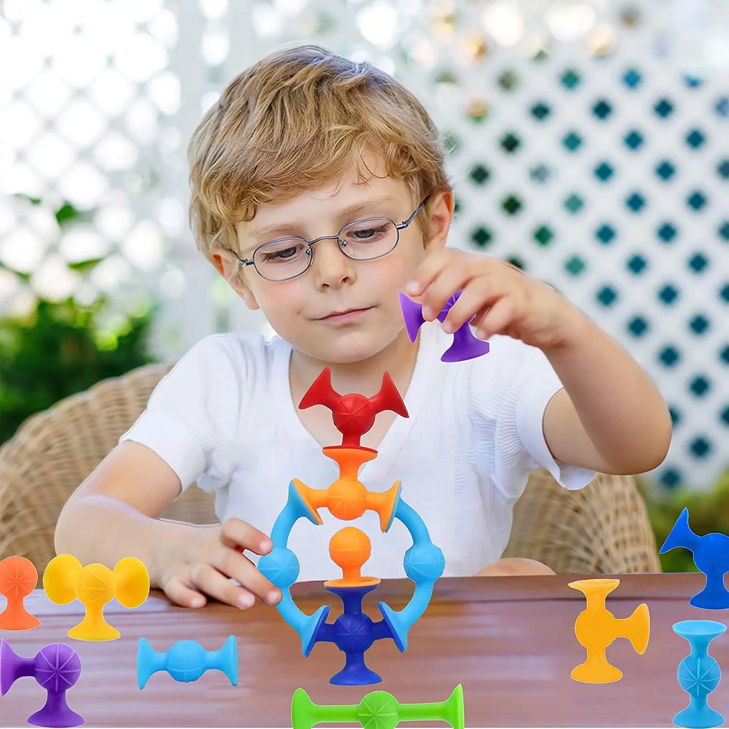 Silicone Sucker Building Block Toy