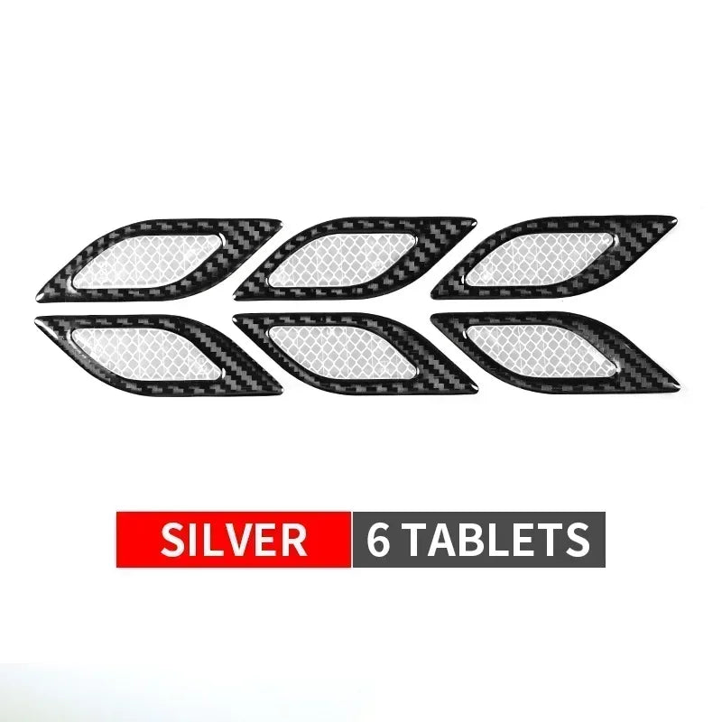 6pcs/set Reflective Strips Anti-Scratch Anticollision Car Stickers Auto Accessories Exterior Eflective Decals