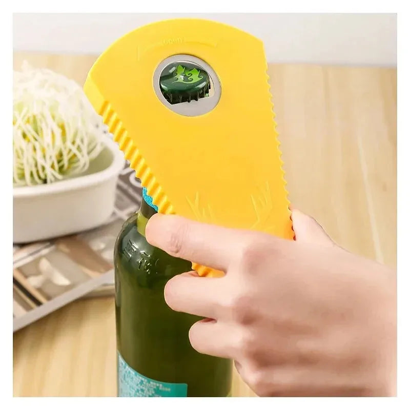 Can Opener Multifunctional Bottle Opener Jar Opener for Beer Coke Jam Beverage Non-slip Labor Saving Twist Bottle Cap Kitchen Ga