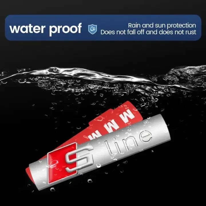 1 Pack Car Badge Accessories Front Grille Badge Trunk Decor Decal For Audi A3 A4 A5 A6 A7 B5 B6 C5 C6 8p 8v 8l Q2 Q3 Q5 Q8 Tt Rs