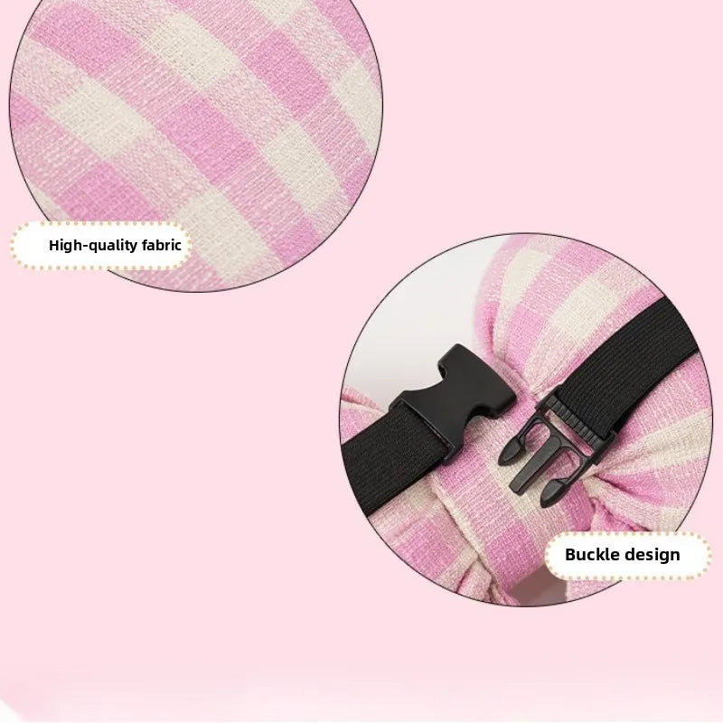 NEW Bowknot Pillows Car Seat Neck Rest Pillow,Car Headrest Neck Cushion Pillows,Pink Car Accessories for Women