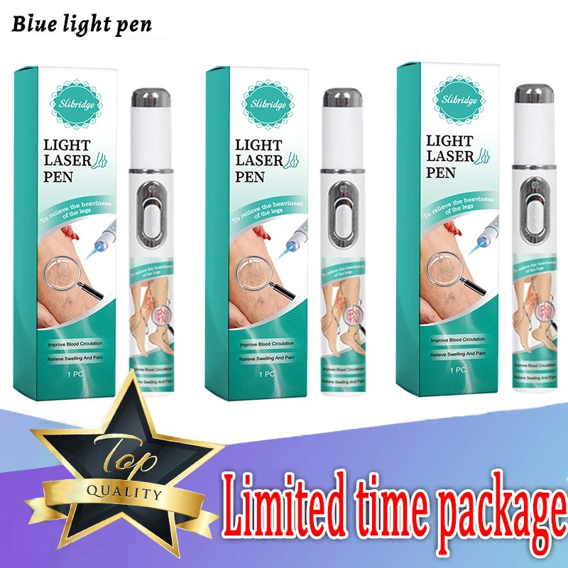 Leg care tool blue laser eliminates varicose veins painlessly