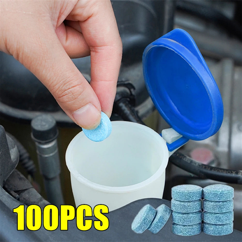 Car Windshield Cleaner Car Effervescent Tablet Glass Water Solid Cleaner Universal Automobile Accessories Spray Cleaner