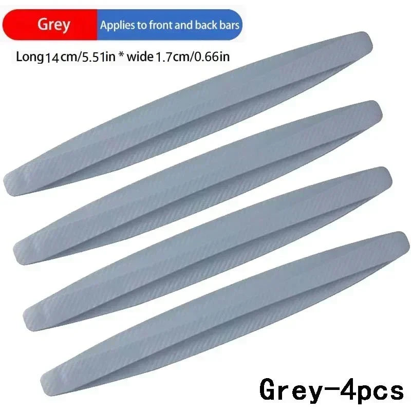 4-6 PCS Universal Anti-Collision Stickers - Front Rear Bumper Guards Anti-Scratch Car Accessories Durable Protection