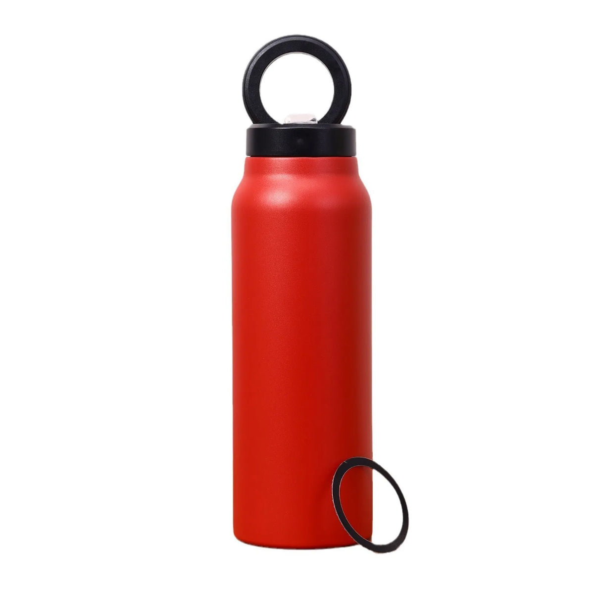 24oz Insulated Water Bottle with Magnetic Phone Mount & Sip Straw Lid for Daily Use