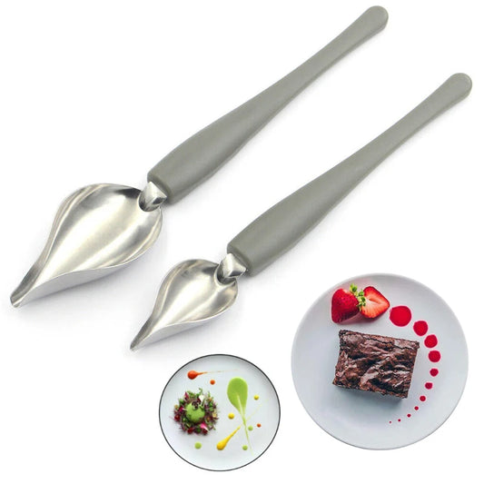 Chef Decoration Spoon for Sushi Food Design Sauce Dressing Plate Dessert Bakeware Cake Gastronomy Coffee Spoon Kitchen Tools