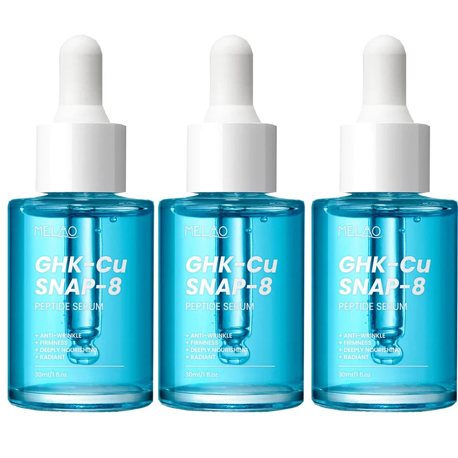 GHK-Cu Copper Peptides Facial Serum with SNAP-8 for Fine Lines, Wrinkles, Firming, Deep Hydration & Collagen，All Skin Types