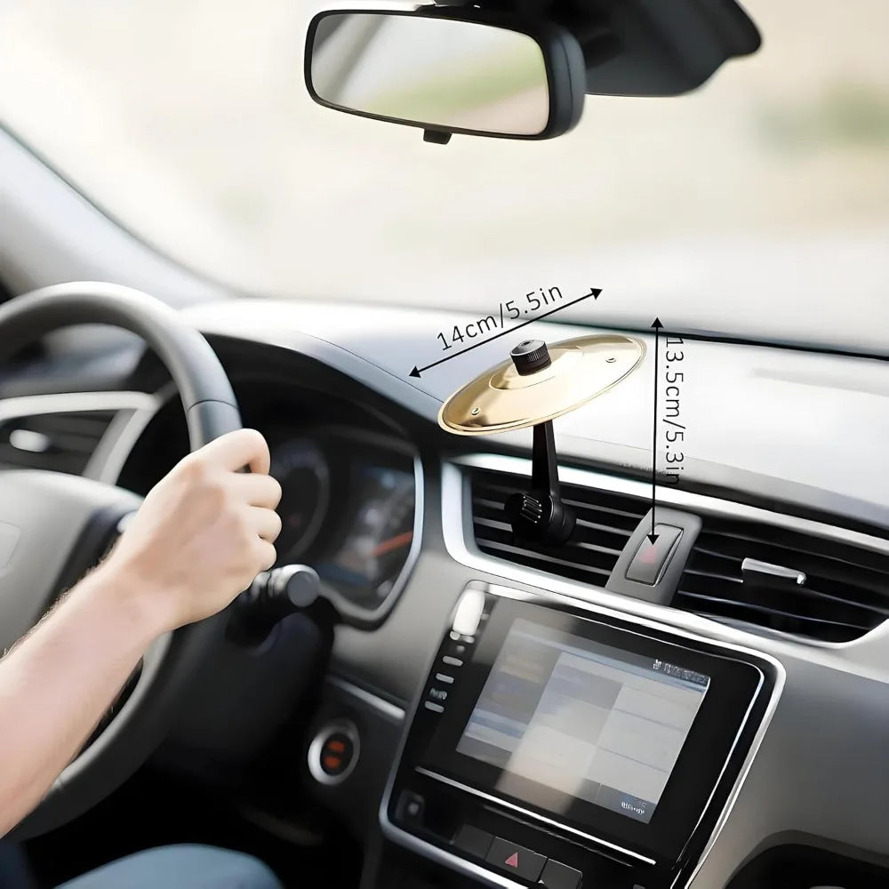 Car Cymbal, Car Cymbal Air Vent, Mini Drum Crash Cymbal for Car Vent, Suitable for All Types of Vehicles