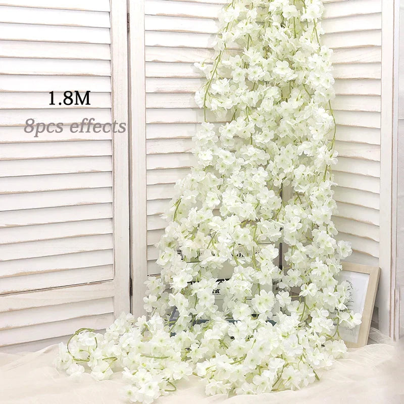 Kahaul Silk Cherry Blossom Vine