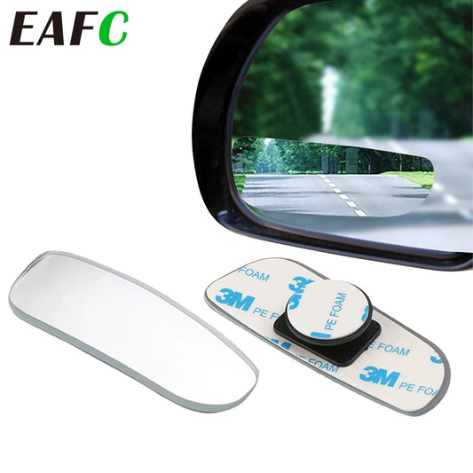 2pcs Car Mirror 360 Degree Wide Angle Convex Blind Spot Mirror Parking Auto Motorcycle Rear View Adjustable Mirror Accessories