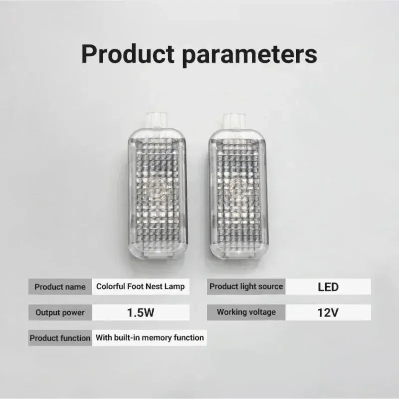 For Seat Leon Ibiza Ateca Toledo 2013~2025 Car Footwell Lights Kit Touch LED Lamps Interior Ambient Atmosphere Light Accessories