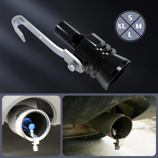 1PCS Turbo Sound Endrohr Auspuff Turbopfeife Pipe Whistle Blow Simulator For Motorcycle Car Modification Exhaust Pipe XL