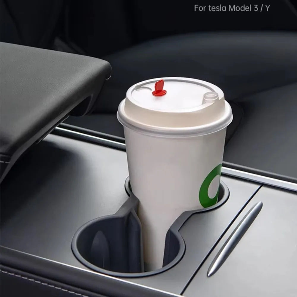 Anti-slip Console Cup Holder Limiter Waterproof TPE Center Console Storage Box for Tesla Model 3/Y Juniper Launch 2025
