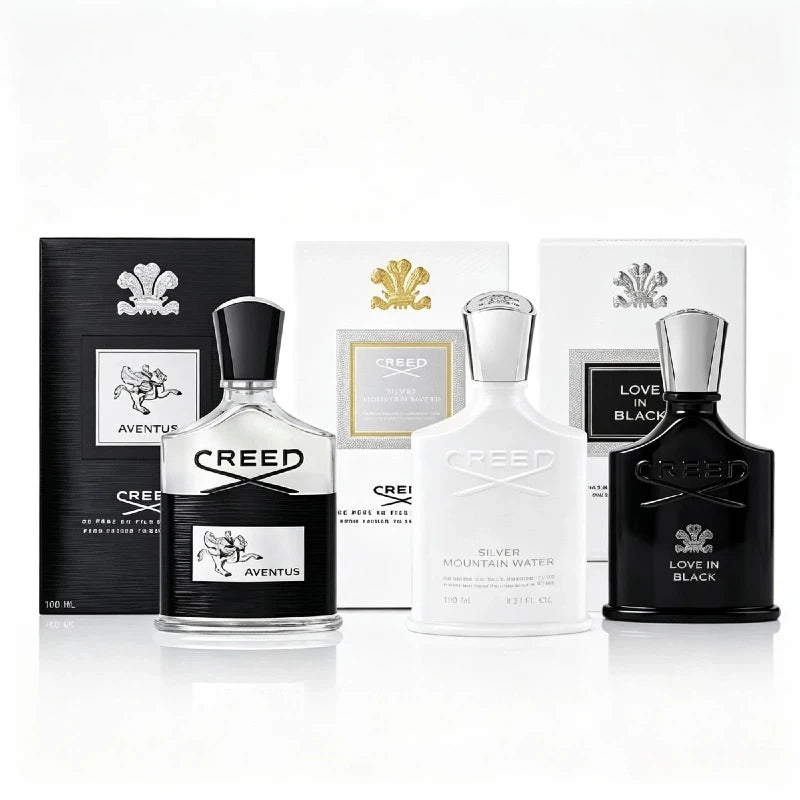 Aventus Legendary Men's Fragrance, Silver Mountain Water Men's Perfume, Royal Oud, and Original Vetiver Women's Perfume