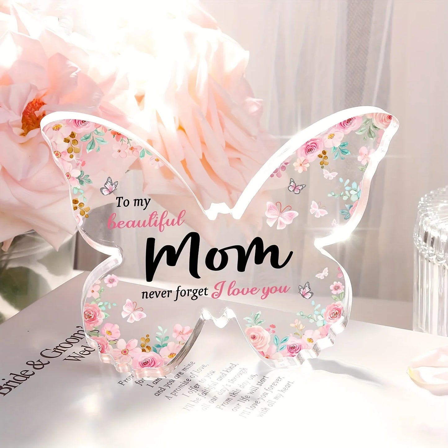 GiftyTrove Gifts for Mom, Unique Mom Birthday Gift fromDaughter Son Butterfly