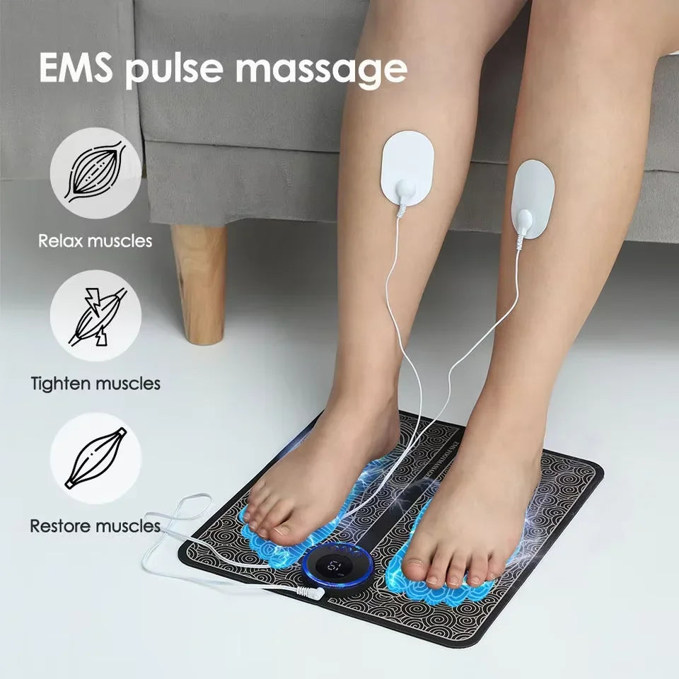 Electric Foot Massager Pad Muscle Massage Relaxation Trainer For Massage Fitness