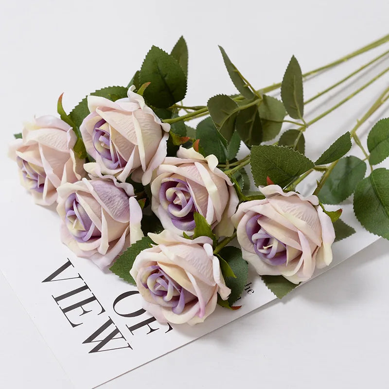 Flower Red Rose Artificial Branch Set