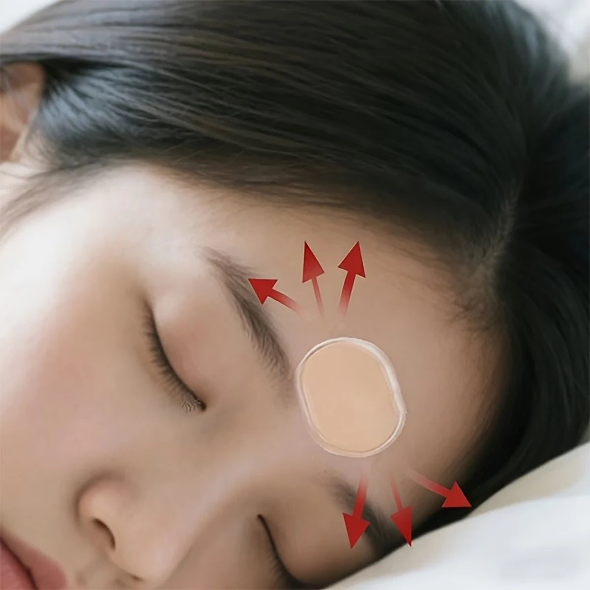 54/30/6 Pieces of Self-Adhesive Sleep Forehead Patches - Reusable Anti-Wrinkle Elastic Patches for the Face, Suitable for Full Face Facial Training, Washable, Sticky and Reusable
