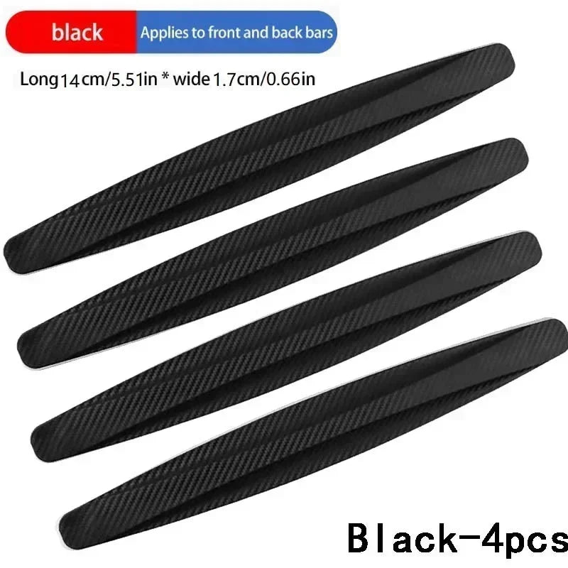 4-6 PCS Universal Anti-Collision Stickers - Front Rear Bumper Guards Anti-Scratch Car Accessories Durable Protection