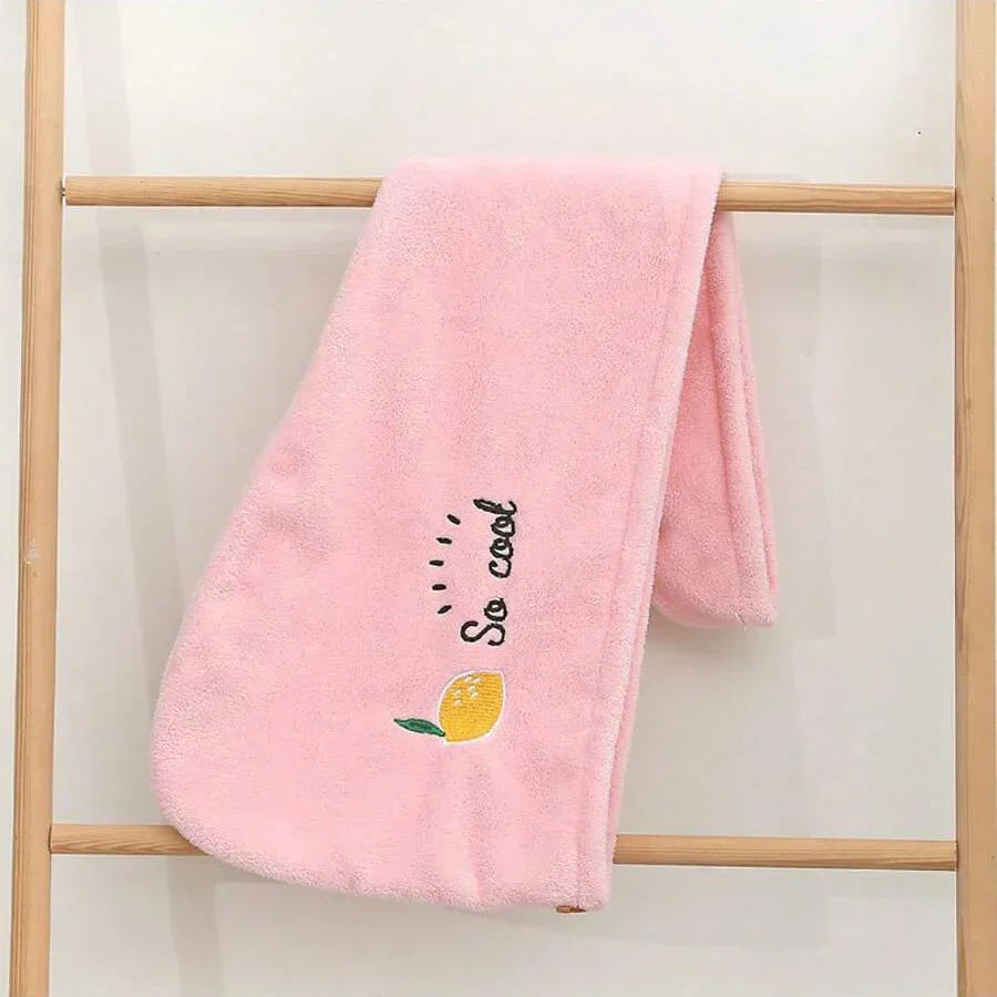 CozyFleece Embroidery Hair Cap