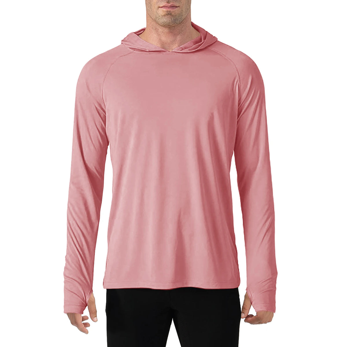 TACVASEN Sun Protection T-Shirts Mens Long Sleeve Hoodie Casual UV-Proof T-Shirts Breathable Lightweight Quick Dry T shirts Male