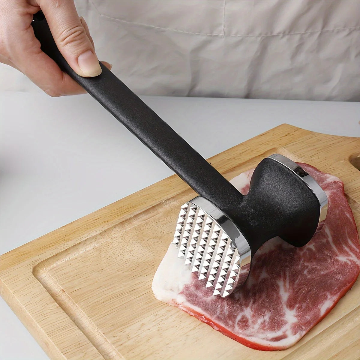 Heavy Duty Kitchen Meat Tenderizer Hammer Stainless Steel Head for Effortless Pounding and Tenderizing Kitchen Gadgets