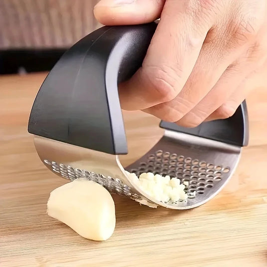 1-6Pcs Stainless Steel Washable Garlic Press, Thickened Garlic Clip, Household Garlic Puree Grinder, Garlic Mortar, Kitchen Tool