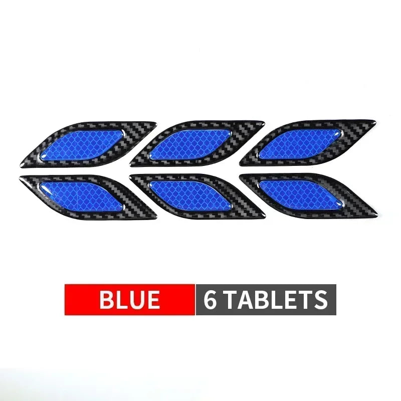 6pcs/set Reflective Strips Anti-Scratch Anticollision Car Stickers Auto Accessories Exterior Eflective Decals