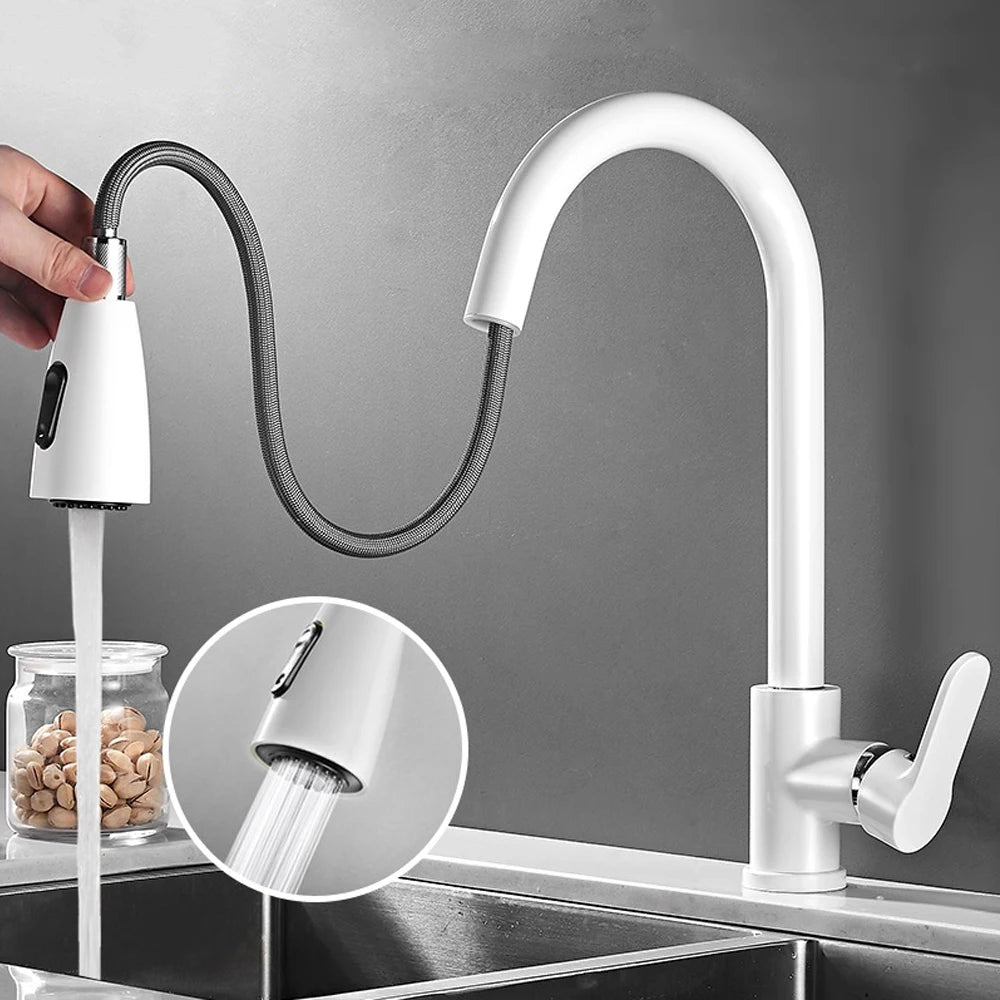Kitchen Faucet Head Replacement Parts ABS Gold Black Nickle Chrome Tap Pull-out Shower Sprayer Nozzle Faucet Spouts Accessory