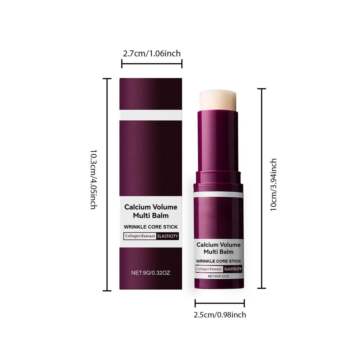 Calcium Skincare Set Anti-Aging Calcium Volume Facial Serum Eye Patches Multi Balm Fade Fine Lines Reduce Dark Circles Nourishes