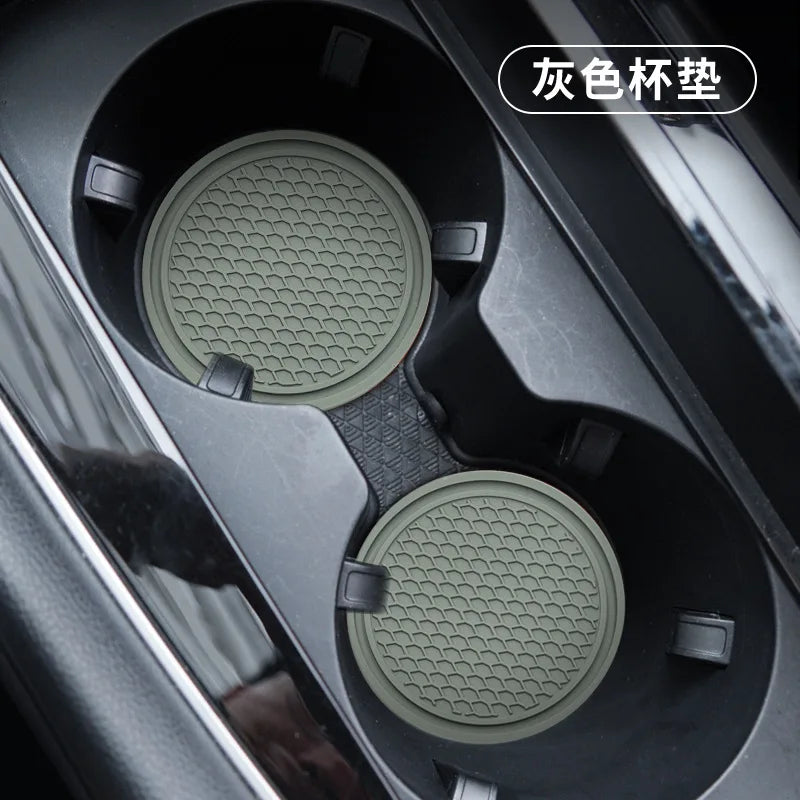 2pcs Car Auto Cup Holder Anti Slip Insert Coasters Pads Interior Accessories Universal Fits Perfectly For Most Cups