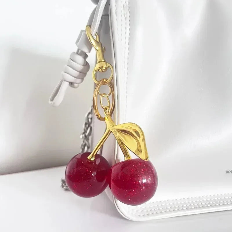Cherry Keychain Bag Pendant Shoulder Strap Extension Bag Strap Extension Chain Crossbody Accessory Headphone Bag Chain
