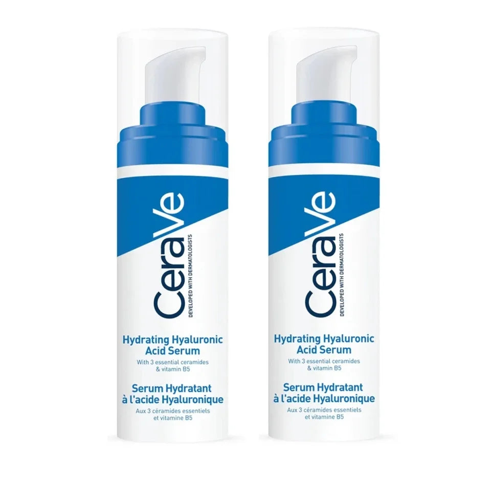 Cerave Hyaluronic Acid Serum for Face with Vitamin B5 and Ceramides, Hydrating Face Serum for Dry Skin, Fragrance Free, 1 Ounce