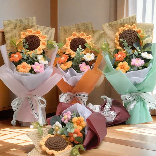 Handmade Crochet Flower Bouquet