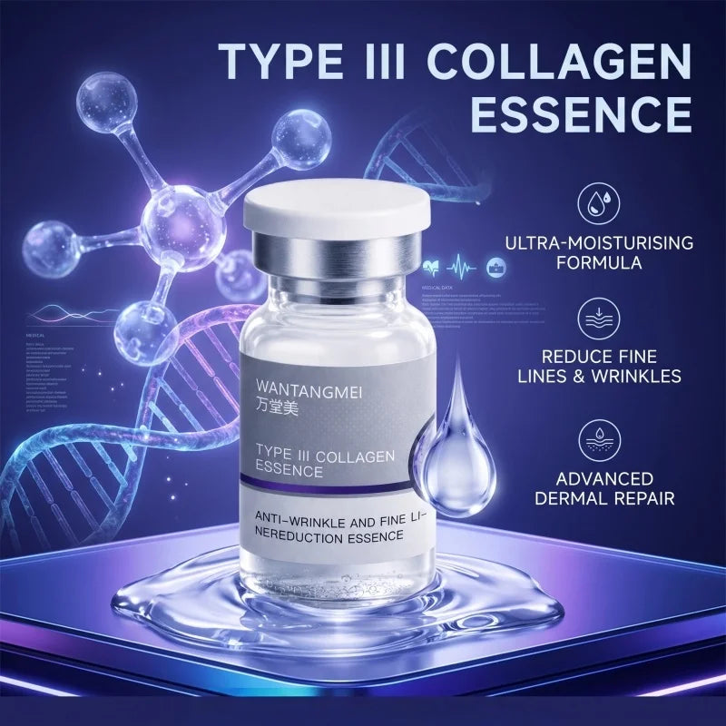 Type III Collagen Facial Firming Serum  Anti-Wrinkle Firming Lifting and Anti Aging Serum Brightening and Moisturizing Serum