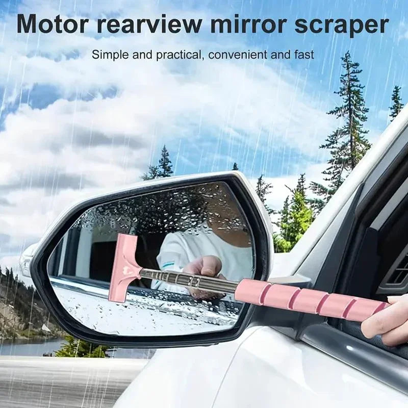vvocci Wiper Auto Extendable Car Window Cleaning Car Glass Cleaning Tools Brush Rearview Mirror Rearview Wiper Stainless Steel