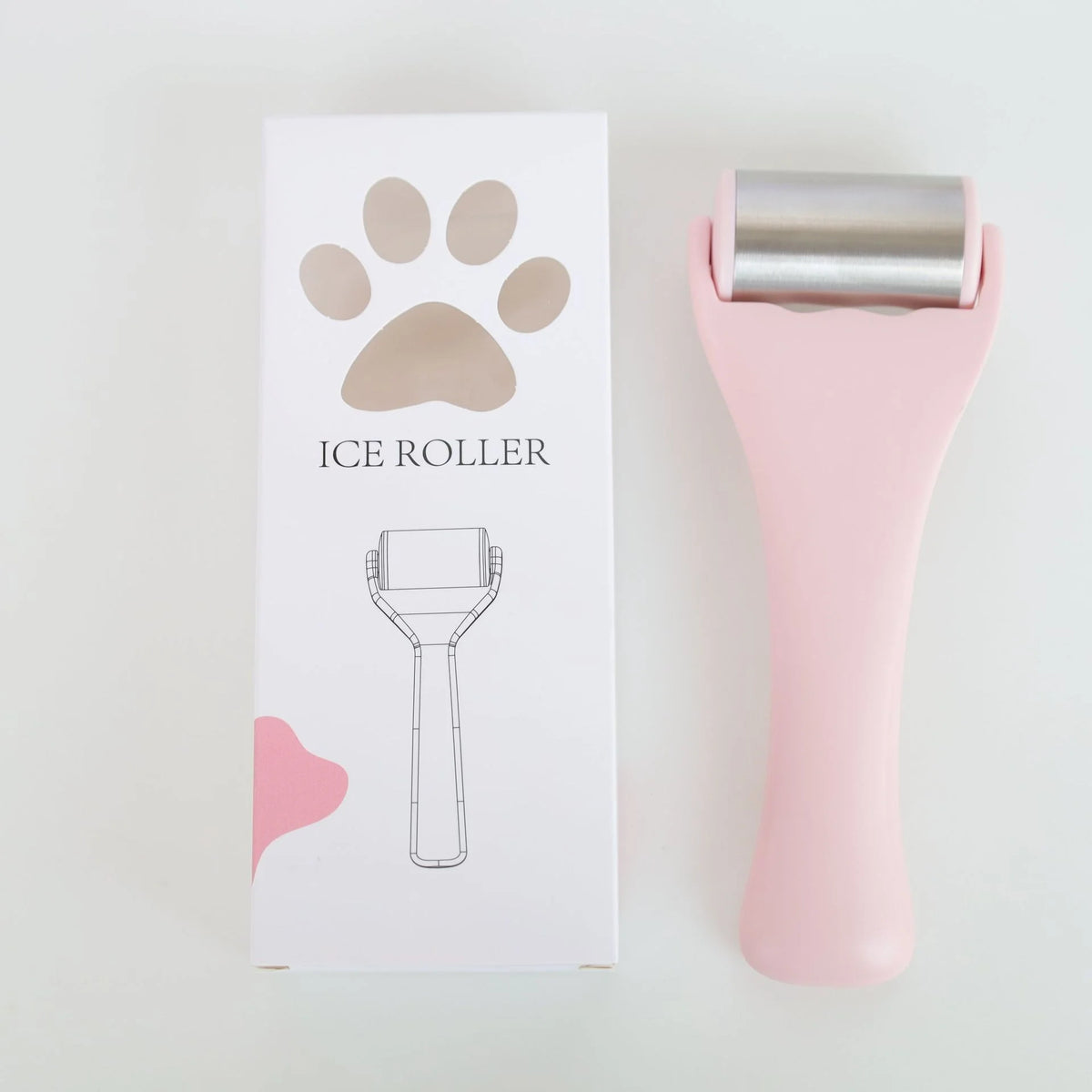 Ice Face Roller 304 Stainless Steel Facial Massager Cooling Roller for Face Eyes Depuffing Puffiness Relief Skin Tightening