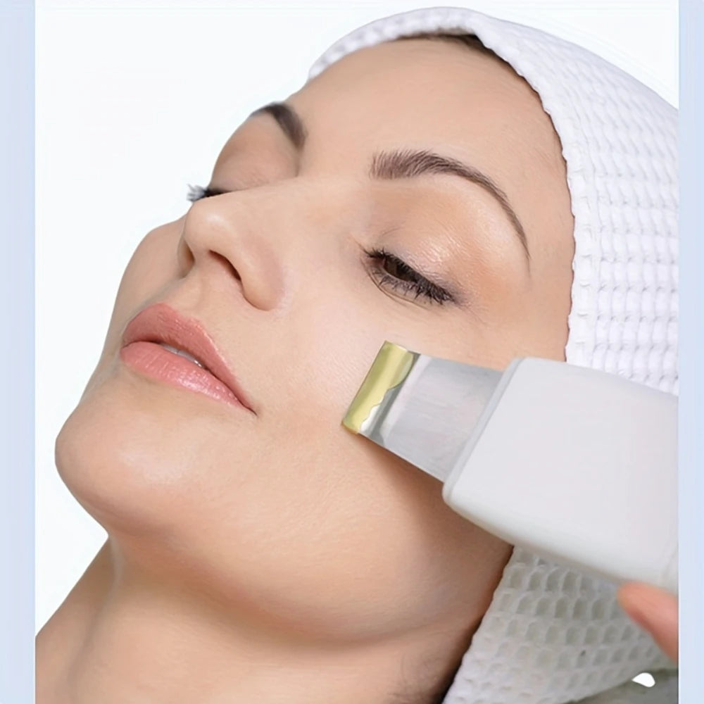 Ultrasonic Skin Scrubber Vibration Face Spatula Blackhead Remover Shovel Clean Cavitation Peeling Facial Lifting Skin Care Tools