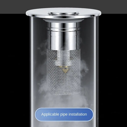 Anti-clog Floor Drain Filter Mesh Hair Trap Multifunctional Washbasin Bounce Core Stainless Steel Sink Strainer