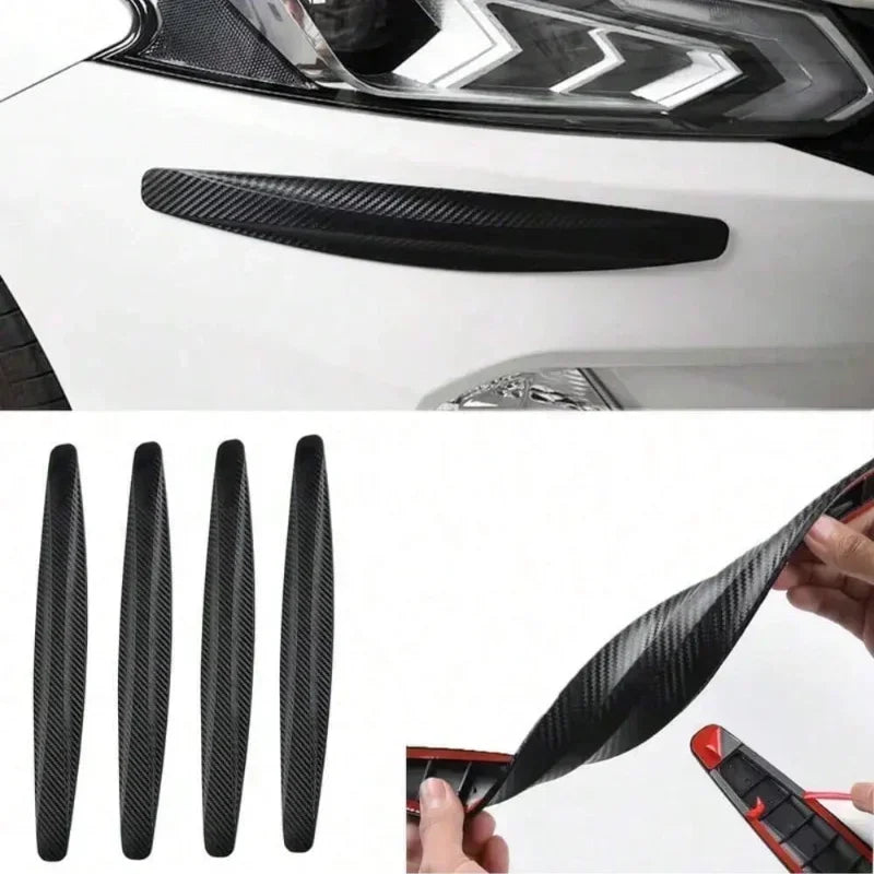 4-6 PCS Universal Anti-Collision Stickers - Front Rear Bumper Guards Anti-Scratch Car Accessories Durable Protection