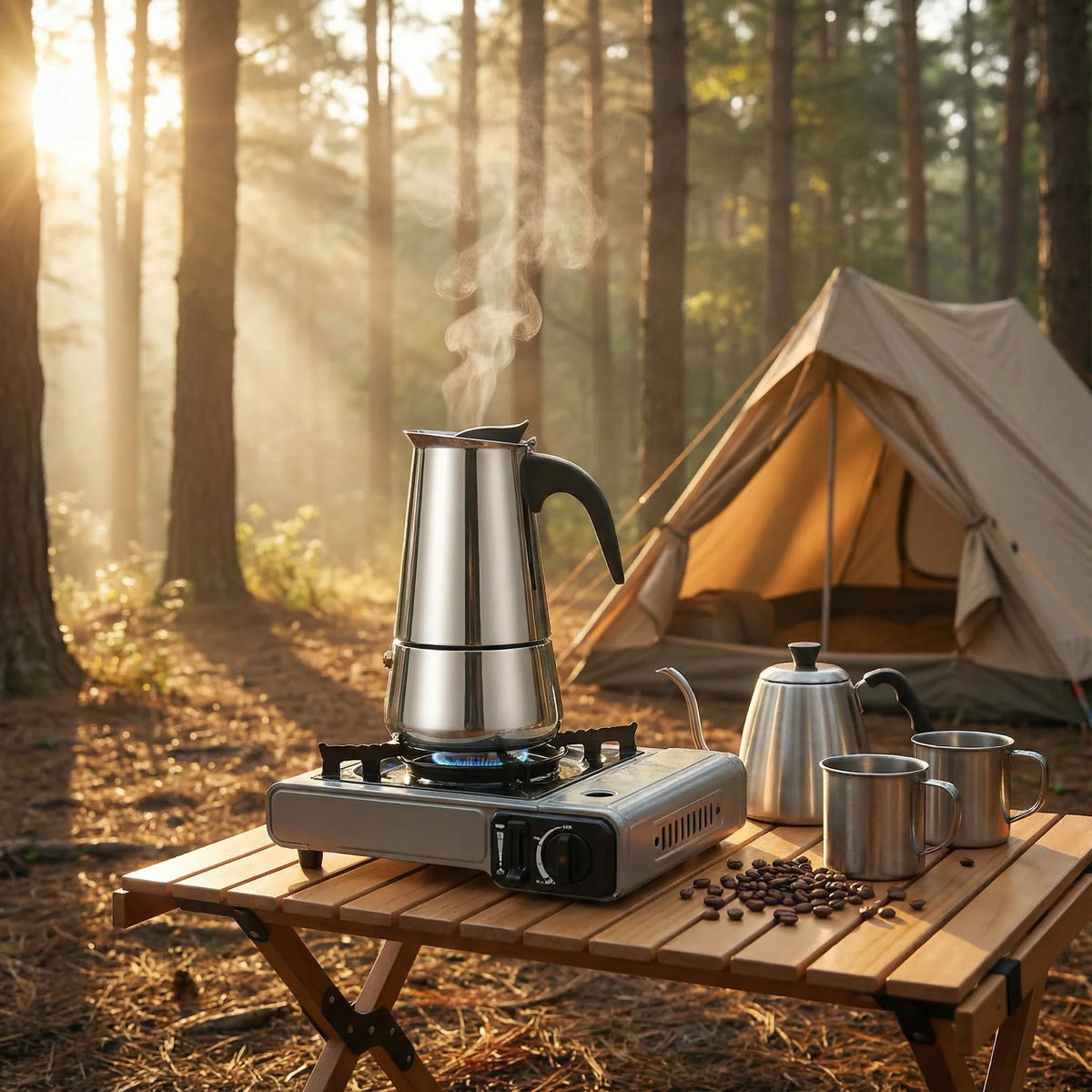 Coffee Pot Stainless Steel Moka Pot Italian Coffee Maker 9 Cup 15 OZ Stovetop Espresso Maker for Gas or Electric Ceramic Stove
